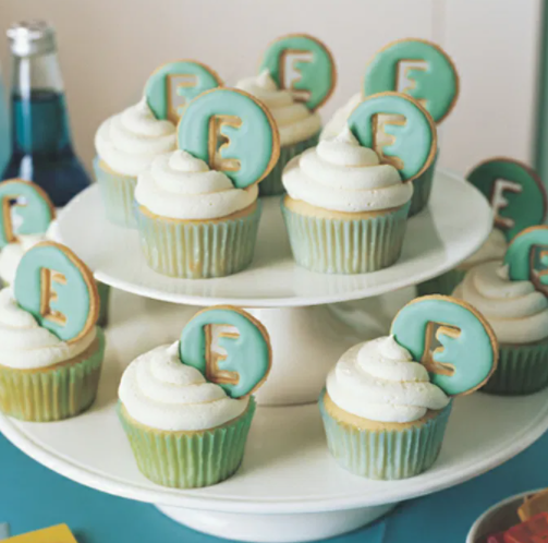 Monogrammed Cookie Cake Topper